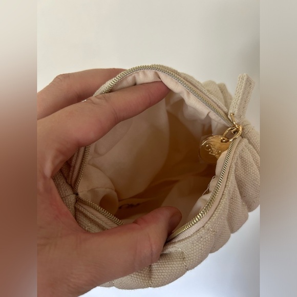 Chloe Cream Canvas Tote Mini Makeup Pouch - Picture 6 of 7